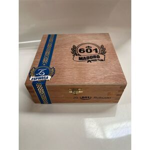 Espinosa 601 Maduro Empty Wood Cigar Box Nicaragua